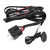 DC12V High Low Beam Wiring Harness Kit 40A 16AWG Core Cable Double Color Wire Harness for LED Light Bar LED Pod Fog Driving Light 6.56ft