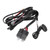 DC12V High Low Beam Wiring Harness Kit 40A 16AWG Core Cable Double Color Wire Harness for LED Light Bar LED Pod Fog Driving Light 6.56ft
