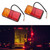 2pcs Universal 10LED Taillight 10-30V Rear Lamp for Taillight TruckRed Yellow