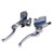Pair of 22mm Motorcycle Hydraulic Brake Pump Clutch Master Cylinder Lever Adjustable Titanium