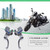 Pair of 22mm Motorcycle Hydraulic Brake Pump Clutch Master Cylinder Lever Adjustable Titanium