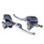 Pair of 22mm Motorcycle Hydraulic Brake Pump Clutch Master Cylinder Lever Adjustable Titanium