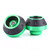 CNC Aluminum Front Fork Wheel Frame Sliders Motorbike Falling Protection Scooter Moped Green