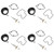 44pcs Plunger Diaphragm Carburetor Repair Kit Metal Rubber Replacement for CBR600F4