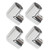 4PCS 2 Way 90 Degree Boat Hand Rail Fitting 25mm ID 316 Stainless Steel Elbow Pipe Joint Connector for Ship Yacht