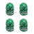 4Pcs Tire Valve Stem Cap Skull Style Perfect Sealing Valve Stem Cap Cover for Car Truck Bike Motorcycle Green
