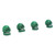 4Pcs Tire Valve Stem Cap Skull Style Perfect Sealing Valve Stem Cap Cover for Car Truck Bike Motorcycle Green