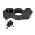 Motorcycle Lock Handlebar Grip Aluminum Protective Horn Lock for Braking SecurityBlack