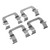 Brake Pad Fitting Clip BPF1776A Front Brake Pad Shim Clip Replacement for VAUXHALL INSIGNIA 2008‑2015