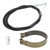 4in Rear Brake Band Pins Kit with 1.55m Throttle Pull Cable for Go Kart Yard Cart Mini Bike ATV