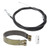 4in Rear Brake Band Pins Kit with 1.55m Throttle Pull Cable for Go Kart Yard Cart Mini Bike ATV