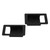 2pcs Interior Door Handle Bowl Cover Black Trim Replacement for Land Rover Defender 90/110/130 2004‑2018