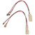 1 Pair Car Door Speaker Wiring Harness Plug Connector 12V Speaker Harness Adapter Replacement for Kia