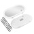 Car Sun Visor Mirror with LED Light Touch Switch HD Glass Universal Sun Shading Cosmetic Mirror White