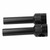 2pcs 25mm Handlebar Bar Risers Mount Clamp Adaptor Kit Aluminum Alloy Motorcycle ModificationBlack