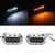 Motorcycle Turn Signal Indicator Running Lamp Yellow Light Waterproof Universal 12V(Silver Smoke )
