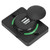 3.1A DC12V/24V Black Car Dual USB Port Power Charger Socket Outlet with LED (Green)