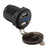 3.1A Dual USB Car Charger Power Charger with Voltmeter DC 12V (Blue)