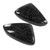 2Pcs Door Side Rearview Mirror Cover Exterior Housing Carbon Fiber Trim Fit for Mazda 3 Axela 19‑20 LHD RHD