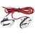Pair of Car LED Light Wiper Hood Windshield Water Spray Nozzle Washer Lamp 12V