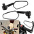 2Pcs 7/8inch 22mm Universal Motorcycle Handlebar End Rearview Mirror Rear View Side Mirrors