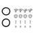 Car Aluminum Alloy Fenders/Bumper Washer/Bolt Engine Bay Dress Up Kit(Silver)