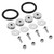 Car Aluminum Alloy Fenders/Bumper Washer/Bolt Engine Bay Dress Up Kit(Silver)