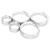 Air Conditioner Audio Switch Knob Ring Cover Lightweight Interior Covers Trim Replacement for Mazda MX‑5 2009‑2015 Silver
