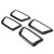 4pcs Interior Door Handle Cover Trim Frame Carbon Fiber Style Fit for Tacoma 2016-2020