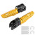Pair of Front Foot Pegs Aluminum Alloy Pedals Fit for Kawasaki Ninja Z125 PRO Z250/SL Z400 Z900Gold