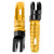 Pair of Front Foot Pegs Aluminum Alloy Pedals Fit for Kawasaki Ninja Z125 PRO Z250/SL Z400 Z900Gold