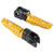 Pair of Front Foot Pegs Aluminum Alloy Pedals Fit for Kawasaki Ninja Z125 PRO Z250/SL Z400 Z900Gold