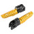 Pair of Front Foot Pegs Aluminum Alloy Pedals Fit for Kawasaki Ninja Z125 PRO Z250/SL Z400 Z900Gold