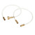 2PCS Oil Filler Hose Bridge Tube Kit PVC Copper Boat Bleed Hose Fit for Outboard Hydraulic Steering Systems Copper Connector