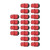 M12x1.5 19mm L42mm Wheel Lug Nuts High Strength Rustproof Professional Universal Replacement for Mitsubishi Red