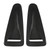 2pcs Hood Vent Cover Real Carbon Fiber Glossy Bonnet Air Intake Trim Replacement for Nissan R35 GTR 2008‑2016