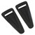 2pcs Hood Vent Cover Real Carbon Fiber Glossy Bonnet Air Intake Trim Replacement for Nissan R35 GTR 2008‑2016