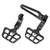 Motorcycle Rear Passenger Foot Pegs Pedals Footrests Brackets CNC Aluminum Nonslip for R18 2020‑2022 Silver