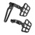 Motorcycle Rear Passenger Foot Pegs Pedals Footrests Brackets CNC Aluminum Nonslip for R18 2020‑2022 Silver