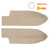 1 Pair Front Door Panel Armrest Cover Microfiber Leather Car Interior Accessories Replacement for CRV 2007‑2011Beige