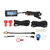 Motorcycle Digital Display 4 in 1 Thermometer Oil Engine Temperature Voltage Meter Time Display with 14mm Spark Plug Connector M14x1.25