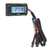 Motorcycle Digital Display 4 in 1 Thermometer Oil Engine Temperature Voltage Meter Time Display with 14mm Spark Plug Connector M14x1.25