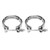 1 Pair Turbo V Shaped Exhaust Clamp 3069053 High Temperature Resistant Replacement For Cummins 5.9L