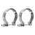 1 Pair Turbo V Shaped Exhaust Clamp 3069053 High Temperature Resistant Replacement For Cummins 5.9L