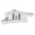 Motorcycle Caliper Adapter Bracket Front Wheel Replacement for Vespa Sprint Primavera LX LXV S 150 2020Silver