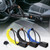 Steering Wheel Lock, Universal Seat Belt Lock Anti-Theft Locking Device with 3 Keys for Car SUV Van Golf Cart Truck Black