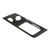 Car Gear Box Cover Trim Carbon Fiber Style Console Shifter Panel Frame Sticker Replacement for Corvette C7 2014‑2019