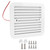 RV Side Vents 12V White Unidirectional Dustproof Strong Wind Cooling Trailer RV Accessory