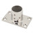 Boat Handrail Fitting Rectangular Base Silver Rugged Rustproof Boat Deck Handrail Rectangular Base for Boat Marine Yacht 90°22MM/0.9in