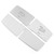 4pcs Suspension Adjustment Button Trim Silver Sticker Fit for Mercedes Benz ML GL GLE GLS